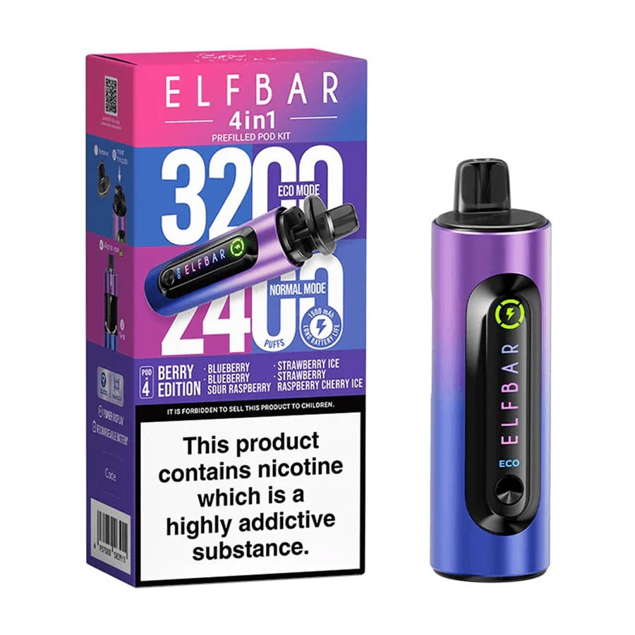4 in 1 Elf bar 3200 Puffs - Disposable