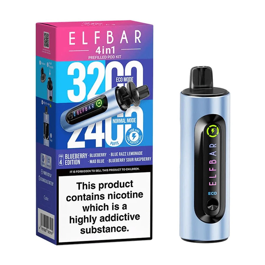 4 in 1 Elf bar 3200 Puffs - Disposable
