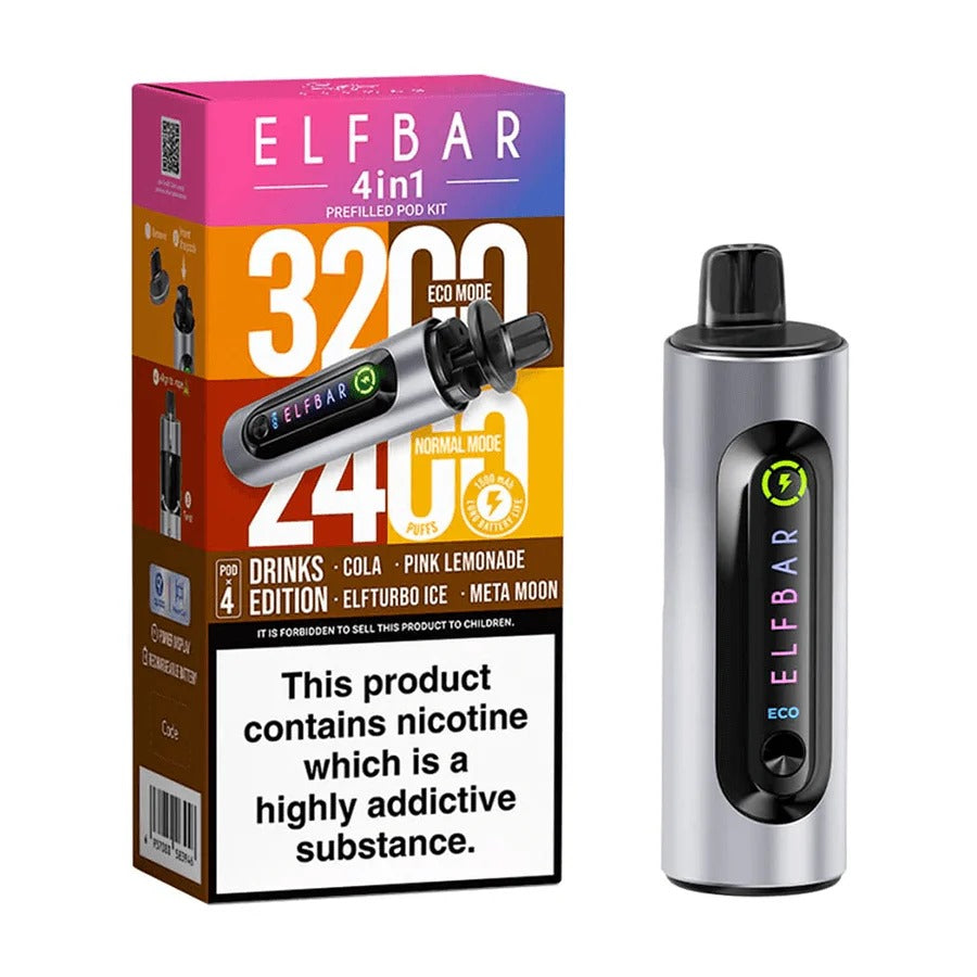 4 in 1 Elf bar 3200 Puffs - Disposable