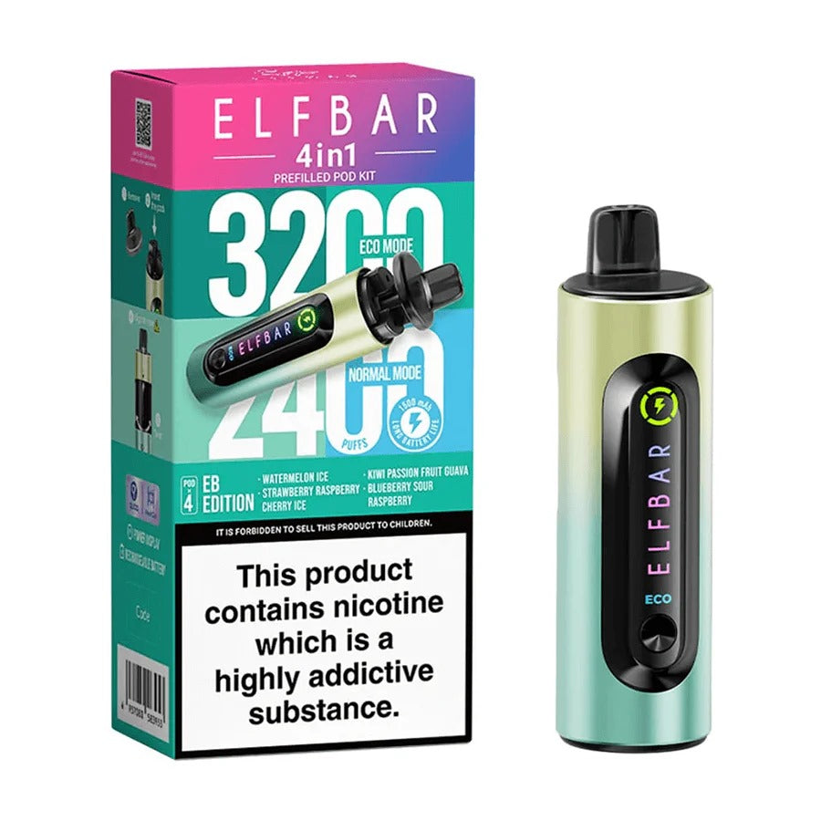 4 in 1 Elf bar 3200 Puffs - Disposable