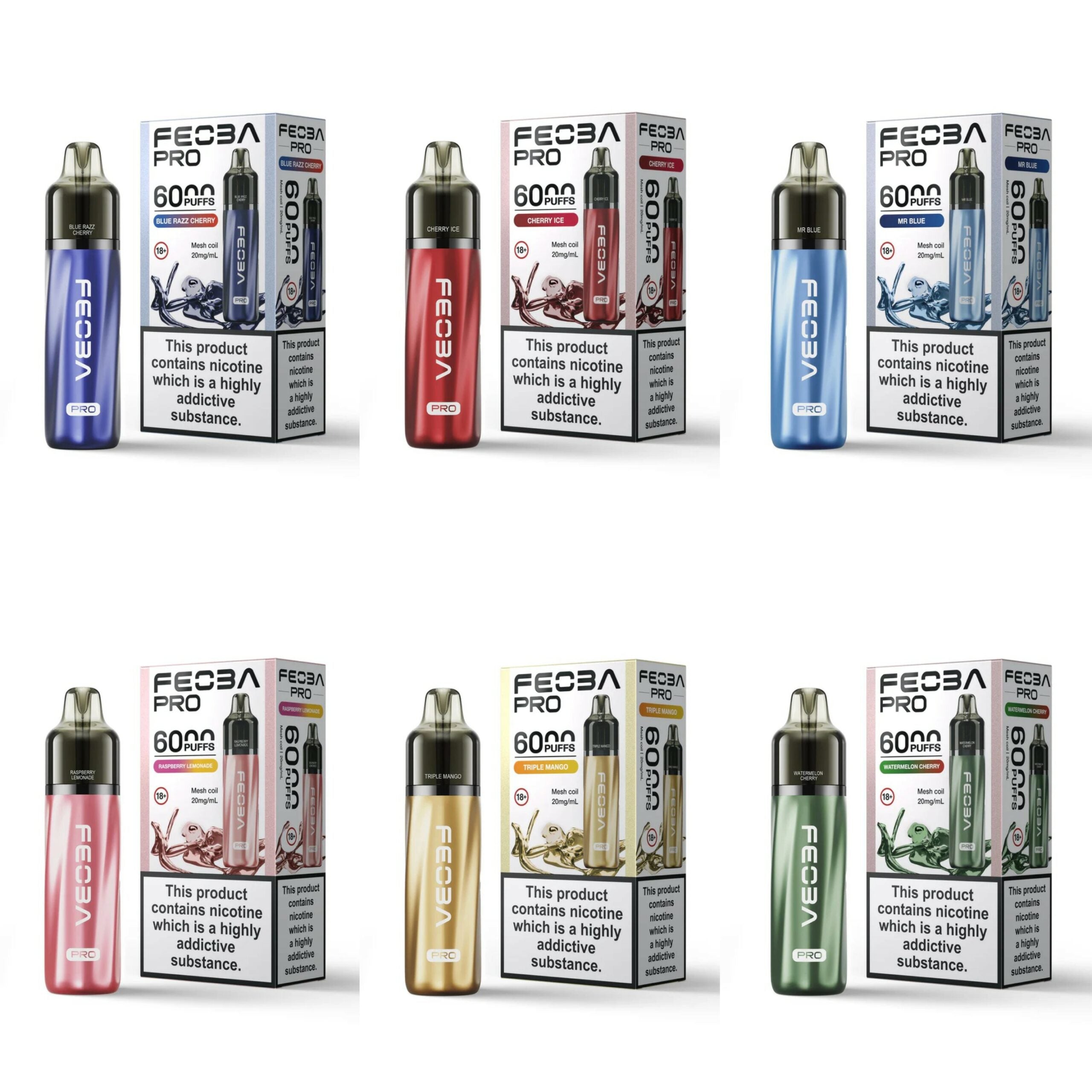 Feoba Pro 6000 Puffs - Disposable