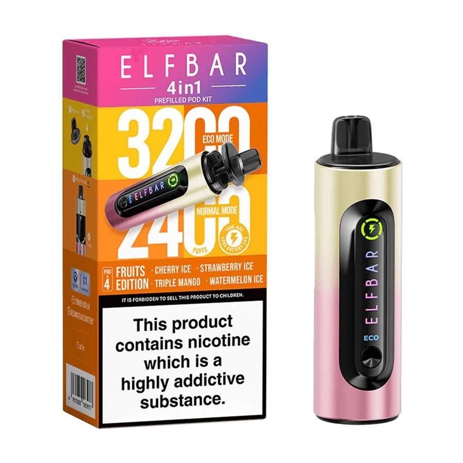 4 in 1 Elf bar 3200 Puffs - Disposable