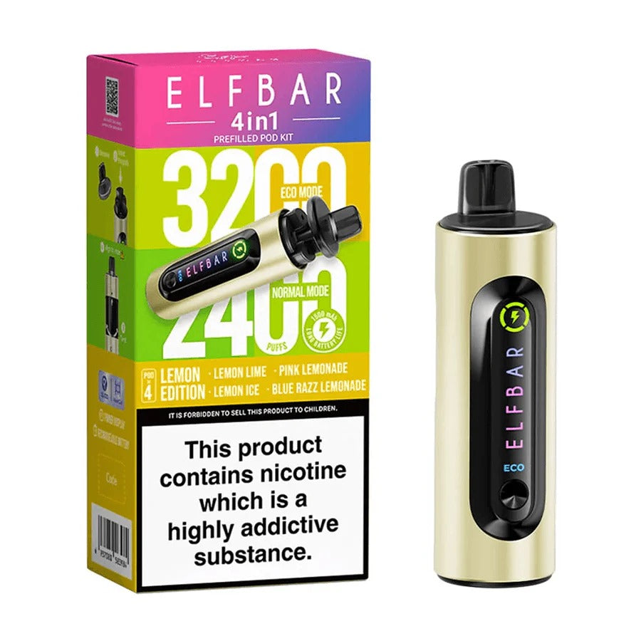 4 in 1 Elf bar 3200 Puffs - Disposable