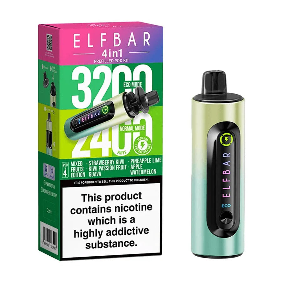 4 in 1 Elf bar 3200 Puffs - Disposable