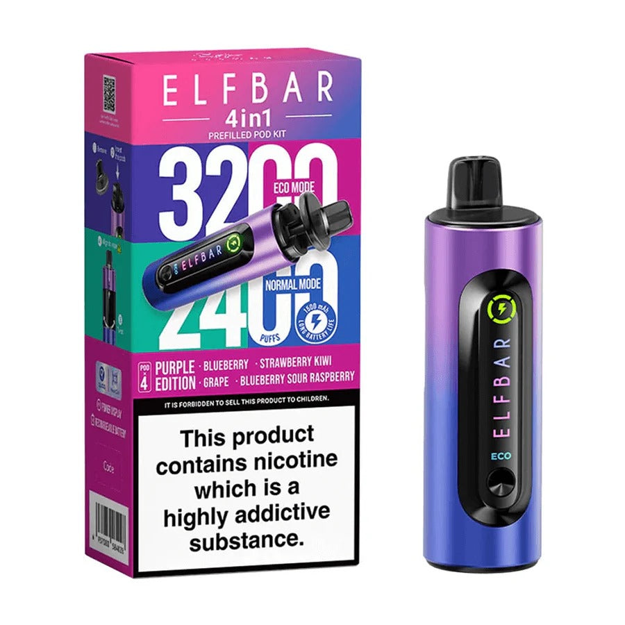 4 in 1 Elf bar 3200 Puffs - Disposable