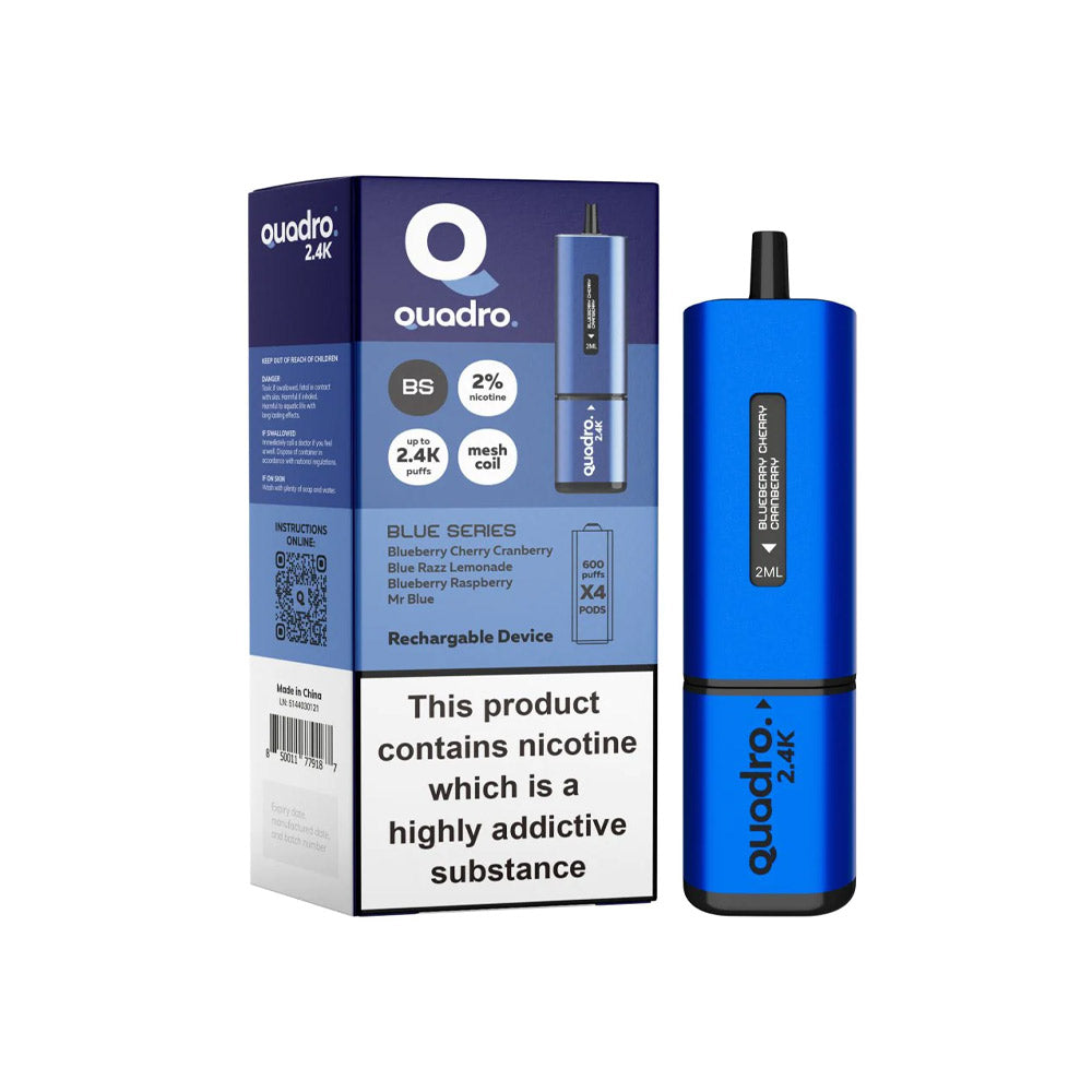 Quadro 2400 Rechargable Vape / 4 in 1 Edition