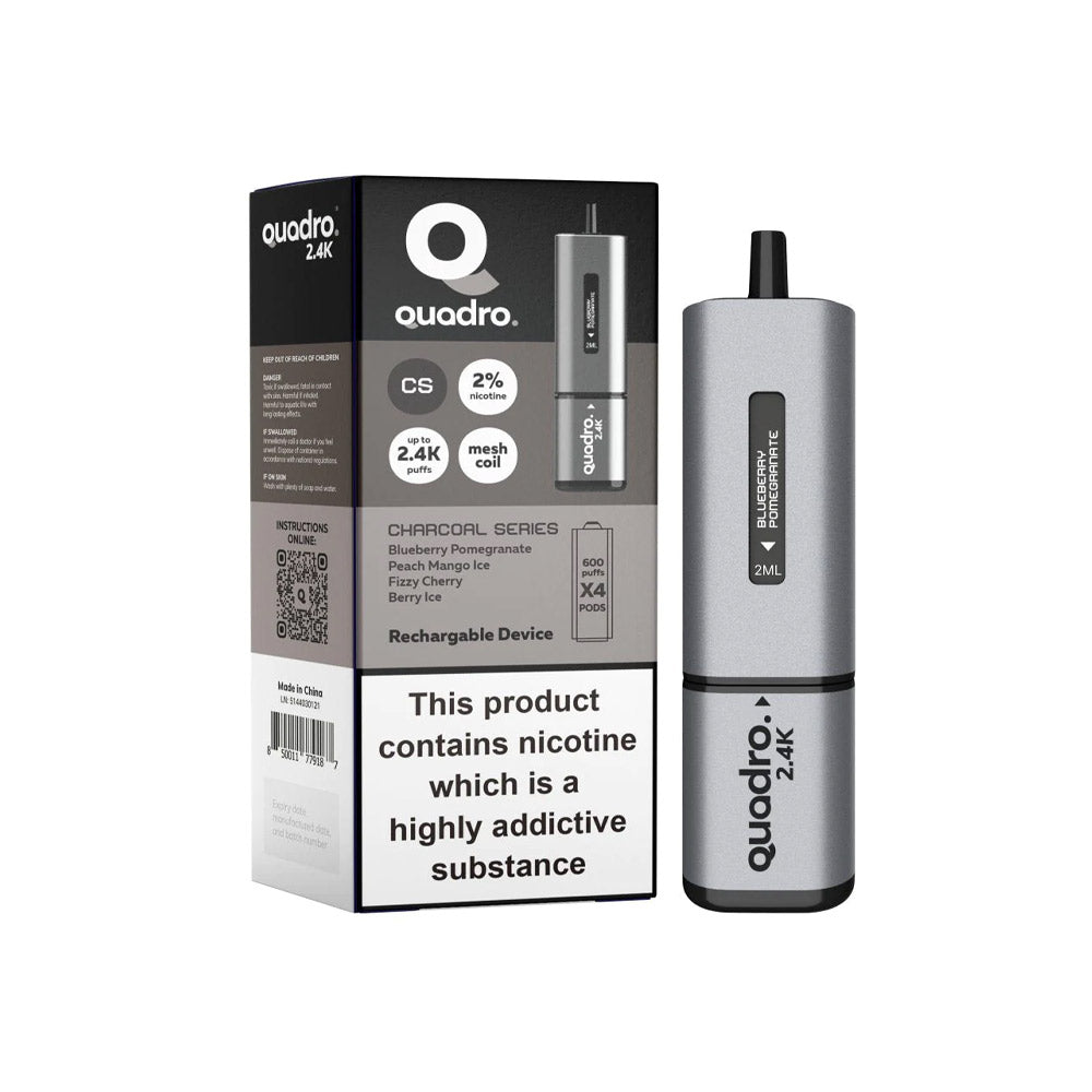 Quadro 2400 Rechargable Vape / 4 in 1 Edition