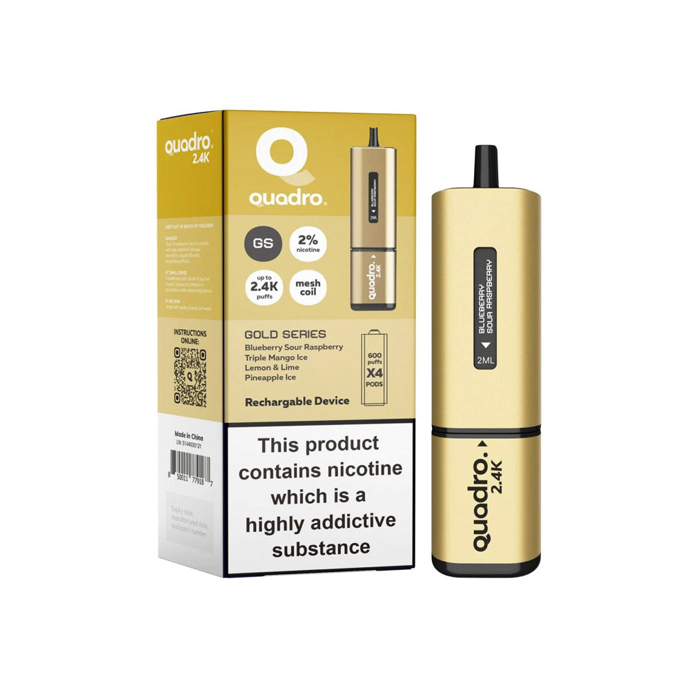 Quadro 2400 Rechargable Vape / 4 in 1 Edition