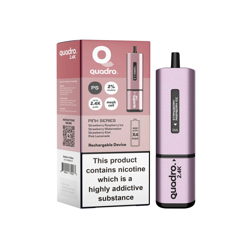 Quadro 2400 Rechargable Vape / 4 in 1 Edition