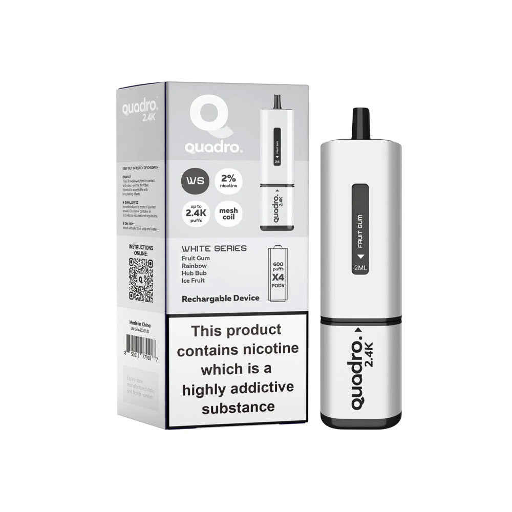 Quadro 2400 Rechargable Vape / 4 in 1 Edition