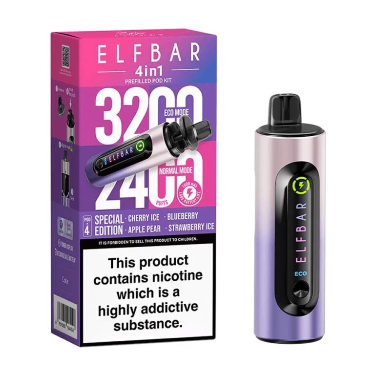 4 in 1 Elf bar 3200 Puffs - Disposable