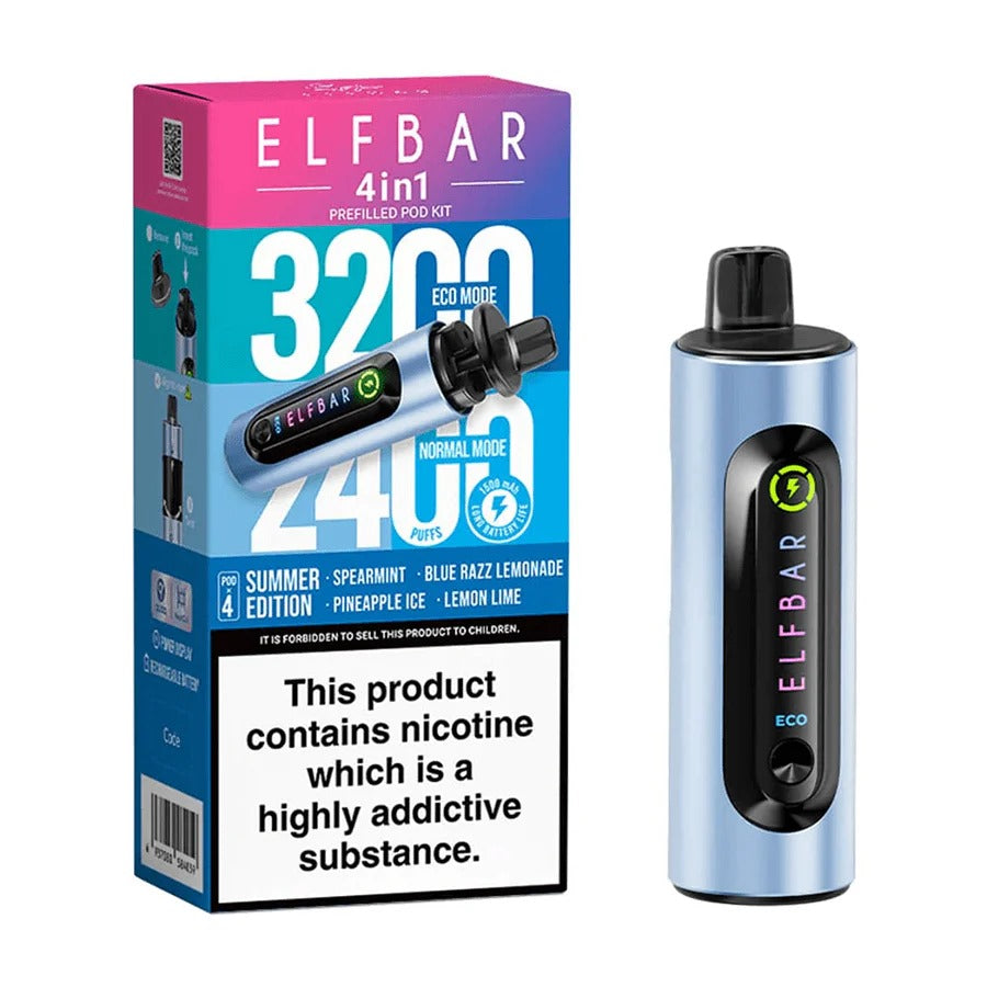 4 in 1 Elf bar 3200 Puffs - Disposable