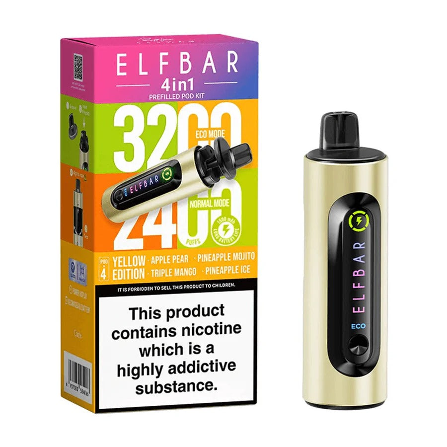4 in 1 Elf bar 3200 Puffs - Disposable